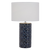 Telbix Rodos Ceramic Table Lamp Blue White