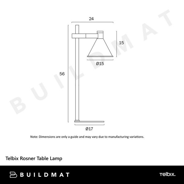 Telbix Rosner Table Lamp White