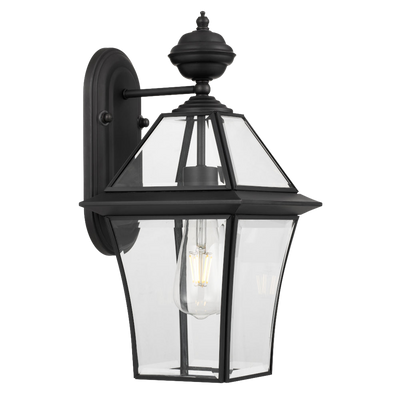 Telbix Rye 20 Solid Brass Exterior Wall Light Black