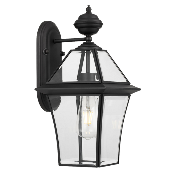 Telbix Rye 20 Solid Brass Exterior Wall Light Black