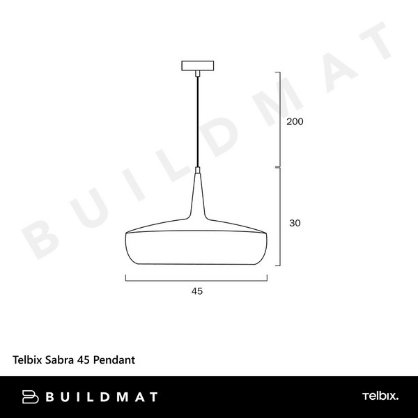 Telbix Sabra 45 Pendant Nickel Silver