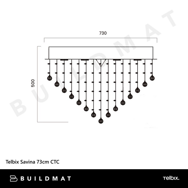 Telbix Savina 73cm CTC Chrome