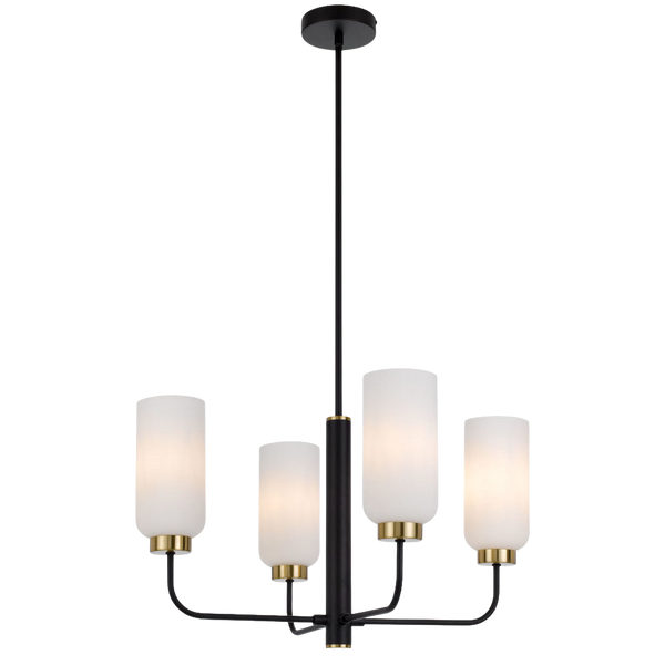 Telbix Sebring 4 Lights Pendant Black Opal Matt