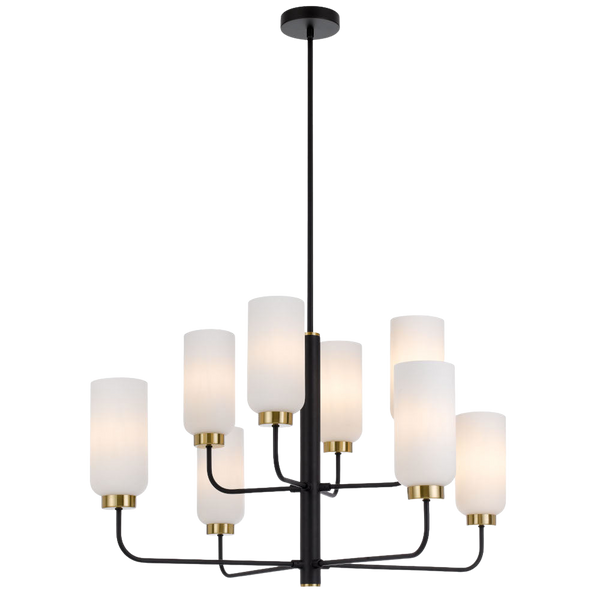 Telbix Sebring 8 Lights Pendant Black Opal Matt