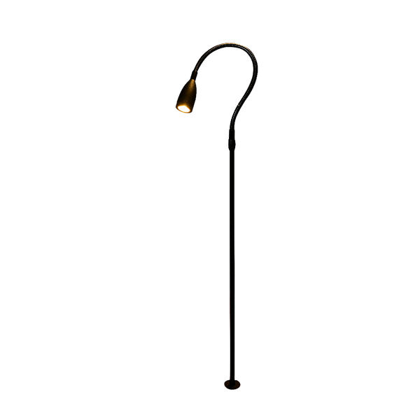 Telbix Seek 1W 88cm Spike Spot Light Black