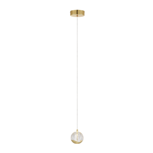 Telbix Segovia 1 Light Pendant Gold