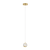 Telbix Segovia 1 Light Pendant Gold