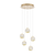 Telbix Segovia 5 Light Pendant Gold