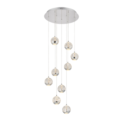 Telbix Segovia 9 Light Pendant Chrome