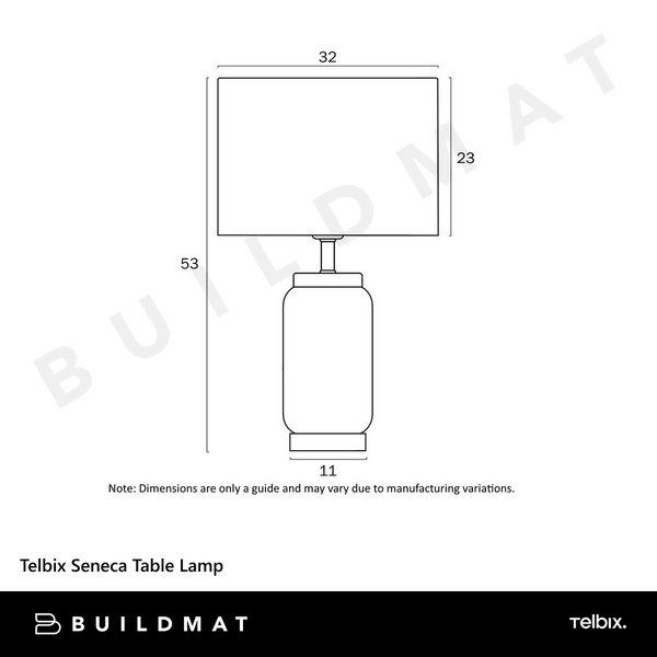 Telbix Seneca Table Lamp White