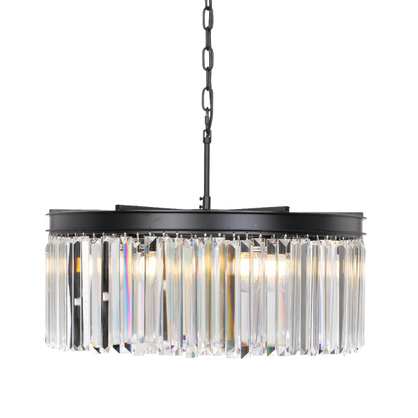 Telbix Serene 6 Lights Pendant Black