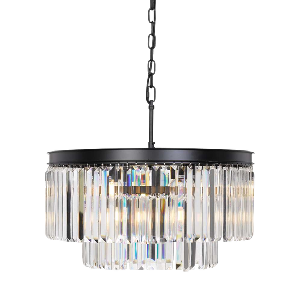 Telbix Serene 9 Lights Pendant Black