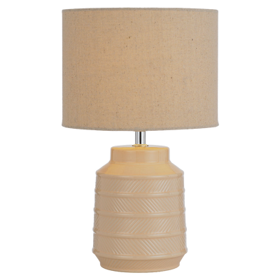 Telbix Shelby Ceramic Table Lamp Cream