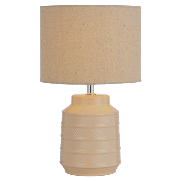 Telbix Shelby Ceramic Table Lamp Cream