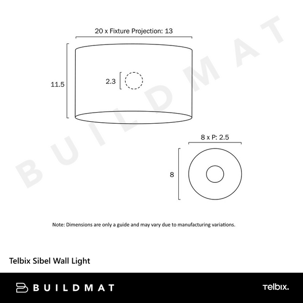 Telbix Sibel Wall Light Opal