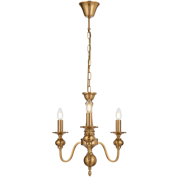 Telbix Siedel 3 Light Pendant Copper