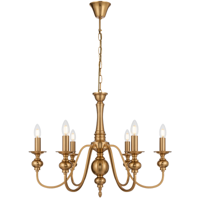 Telbix Siedel 6 Light Pendant Copper