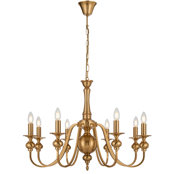 Telbix Siedel 8 Light Pendant Copper