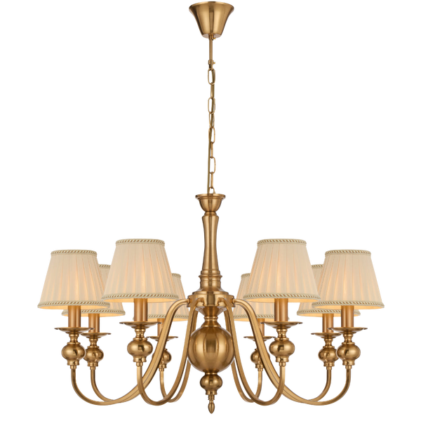 Telbix Siedel 8 Light Pendant With Shade Copper