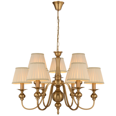 Telbix Siedel 9 Light Pendant With Shade Copper