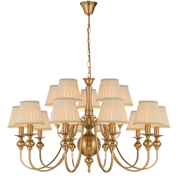 Telbix Siedel 15 Light Pendant With Shade Copper