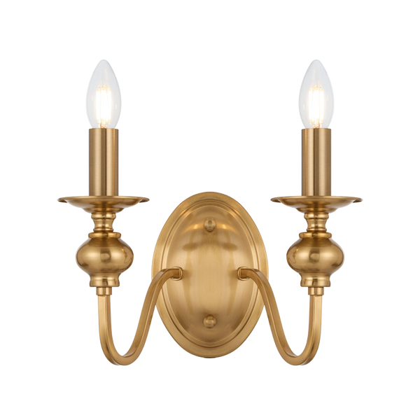 Telbix Siedel 2 Light Wall Bracket Copper