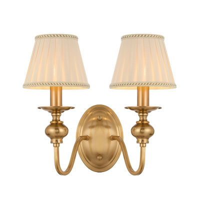 Telbix Siedel 2 Light Wall Bracket With Shade Copper