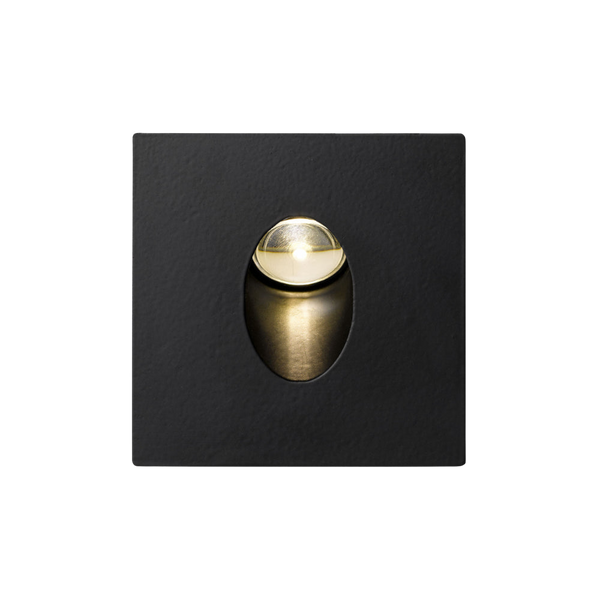 Telbix Snap Square Stair Light Black