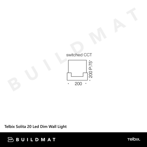 Telbix Solita 20 Led Dim Wall Light Antique Brass