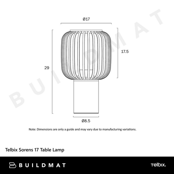 Telbix Sorens 17 Table Lamp Natural