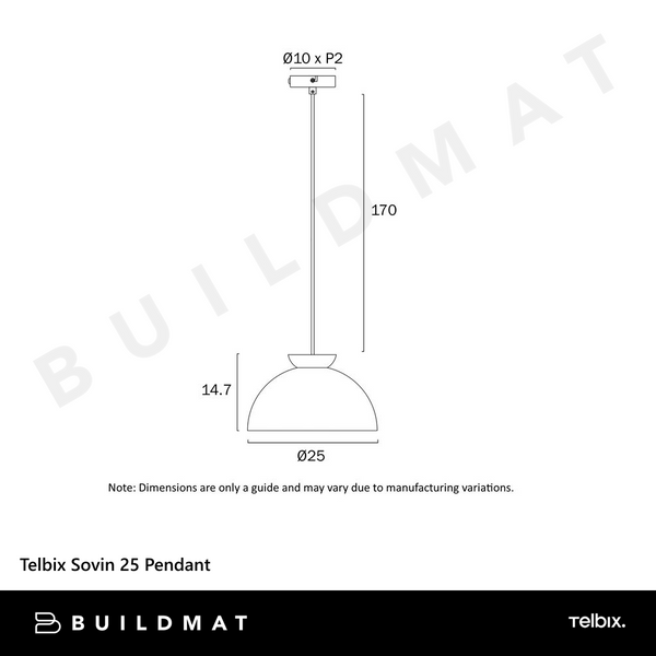 Telbix Sovin 25 Pendant Grey