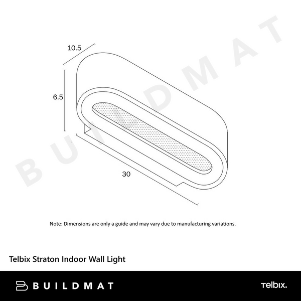 Telbix Straton Indoor Wall Light White