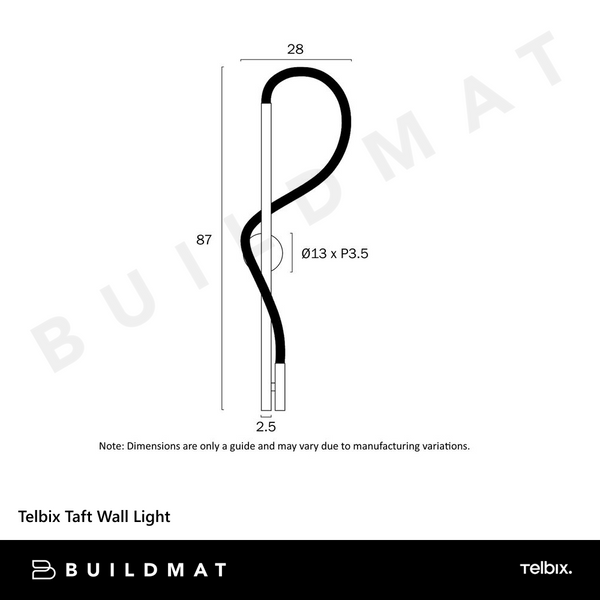 Telbix Taft Wall Light Gunmetal