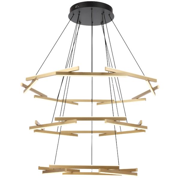 Telbix Tarson 3 Tier Pendant Black
