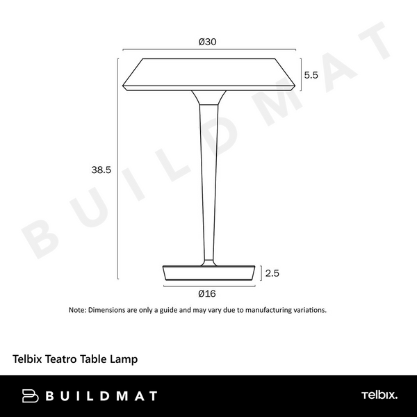 Telbix Teatro Table Lamp Nickel