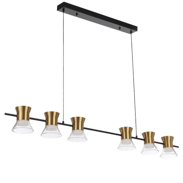 Telbix Tipico 6 Light Pendant Gold