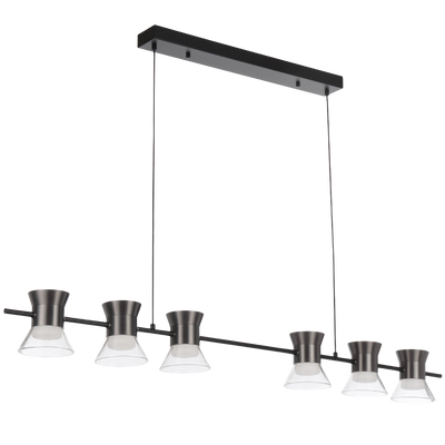 Telbix Tipico 6 Light Pendant Gunmetal