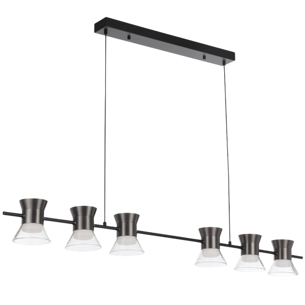 Telbix Tipico 6 Light Pendant Gunmetal