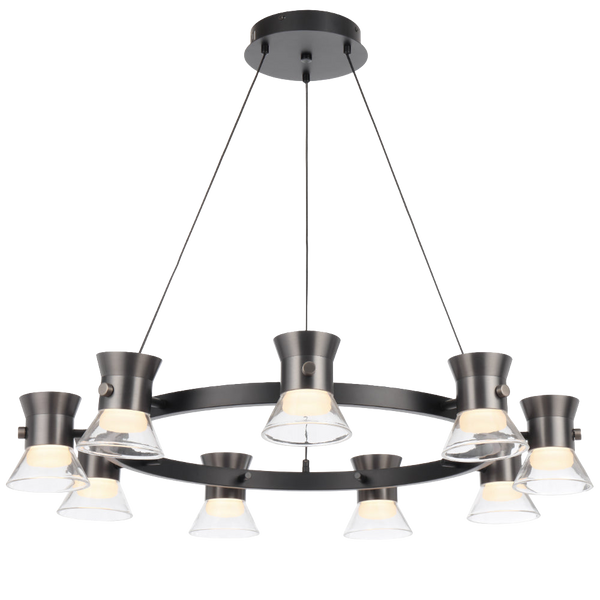 Telbix Tipico 9 Light Pendant Gunmetal