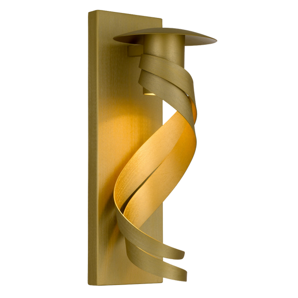 Telbix Tobera Exterior Wall Light Brass