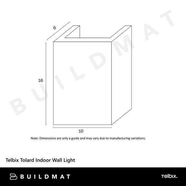 Telbix Tolard Indoor Wall Light White