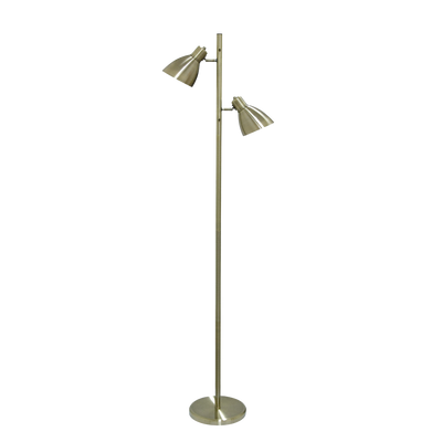 Telbix Torres 2 Floor Lamp Antique Brass