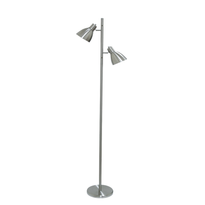 Telbix Torres 2 Floor Lamp Nickel