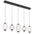 Telbix Torso 5 Light Bar Pendant Black
