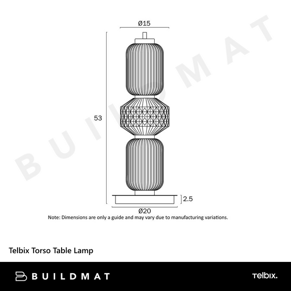 Telbix Torso Table Lamp Brass