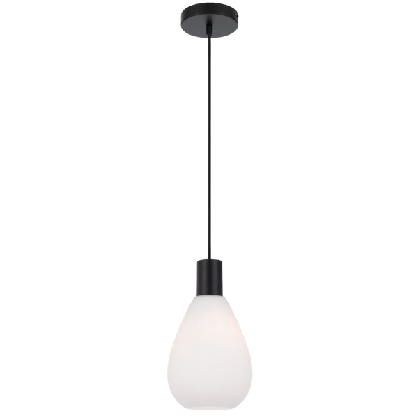 Telbix Tresor 1 Light Pendant Black Opal Matt