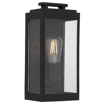 Telbix Truman 1 Light Exterior Wall Light Black