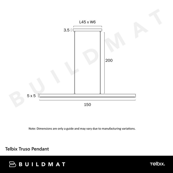 Telbix Truso Pendant 3CCT Walnut