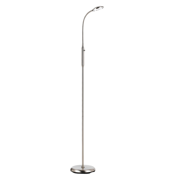 Telbix Tyler Led Floor Lamp Nickel