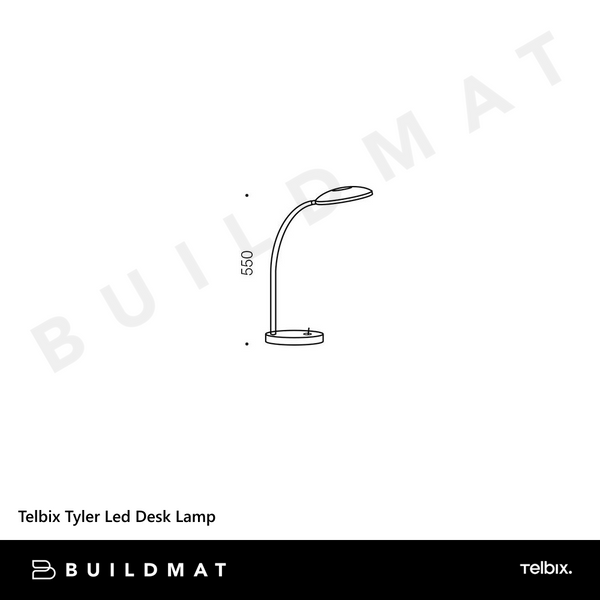 Telbix Tyler Led Desk Lamp Black